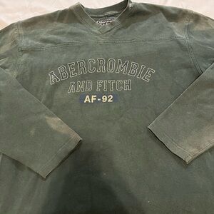 Abercrombie & Fitch Olive Graphic Sweatshirt